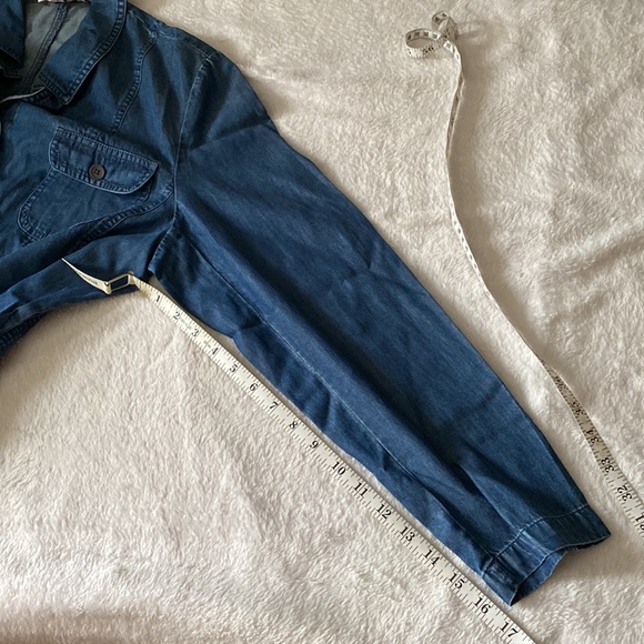 Blue chambray button down by Jennifer Moore (size 16) - Picture 9 of 10